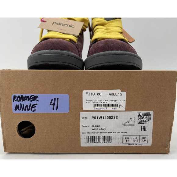 Panchic Ankle‎ Boot Womens 10.5 Wine Made In Italy - Picture 3 of 11